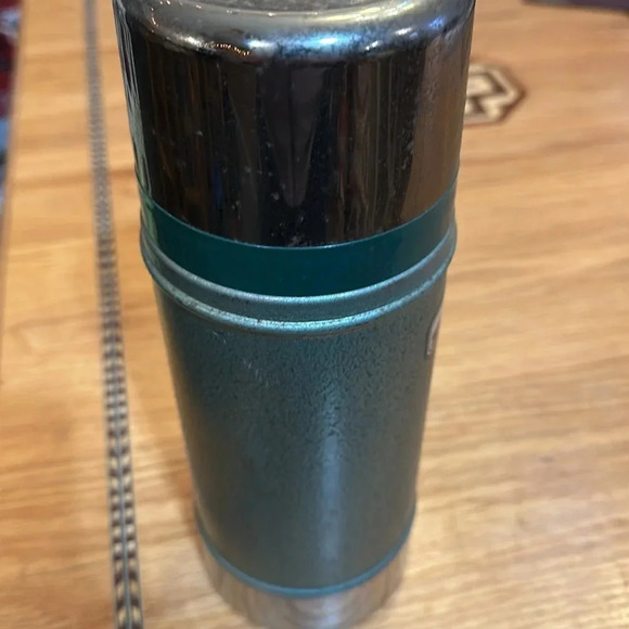 Vintage Aladdin Stanley Thermos Bottle 24oz Wide Mouth A-1350B 1990 Green - Picture 5 of 5